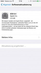 IOS 8.4. Update